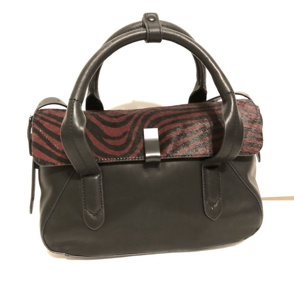 IIIBeCa by Joy Gryson red and black zebra bag